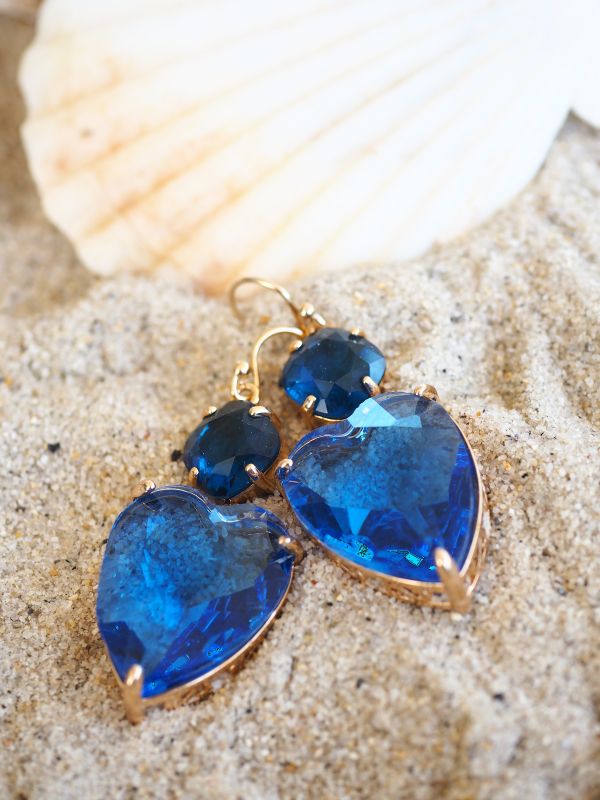 Goldfilled hangers met kristal