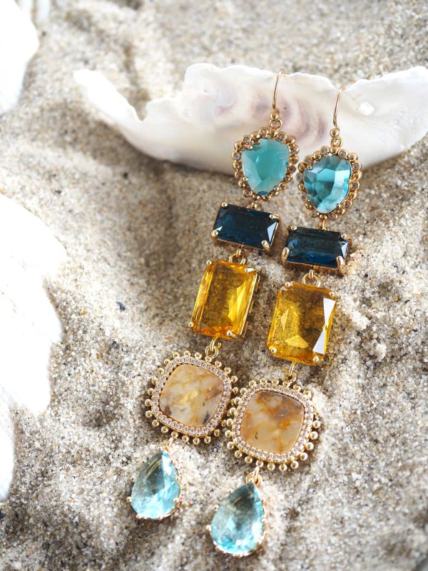 Goldfilled haakjes met kristal - Afbeelding 2