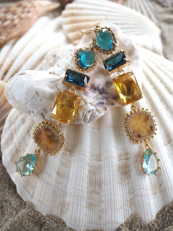 Goldfilled haakjes met kristal - Afbeelding 4