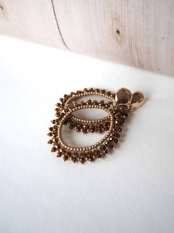 Brass stekers met kristal