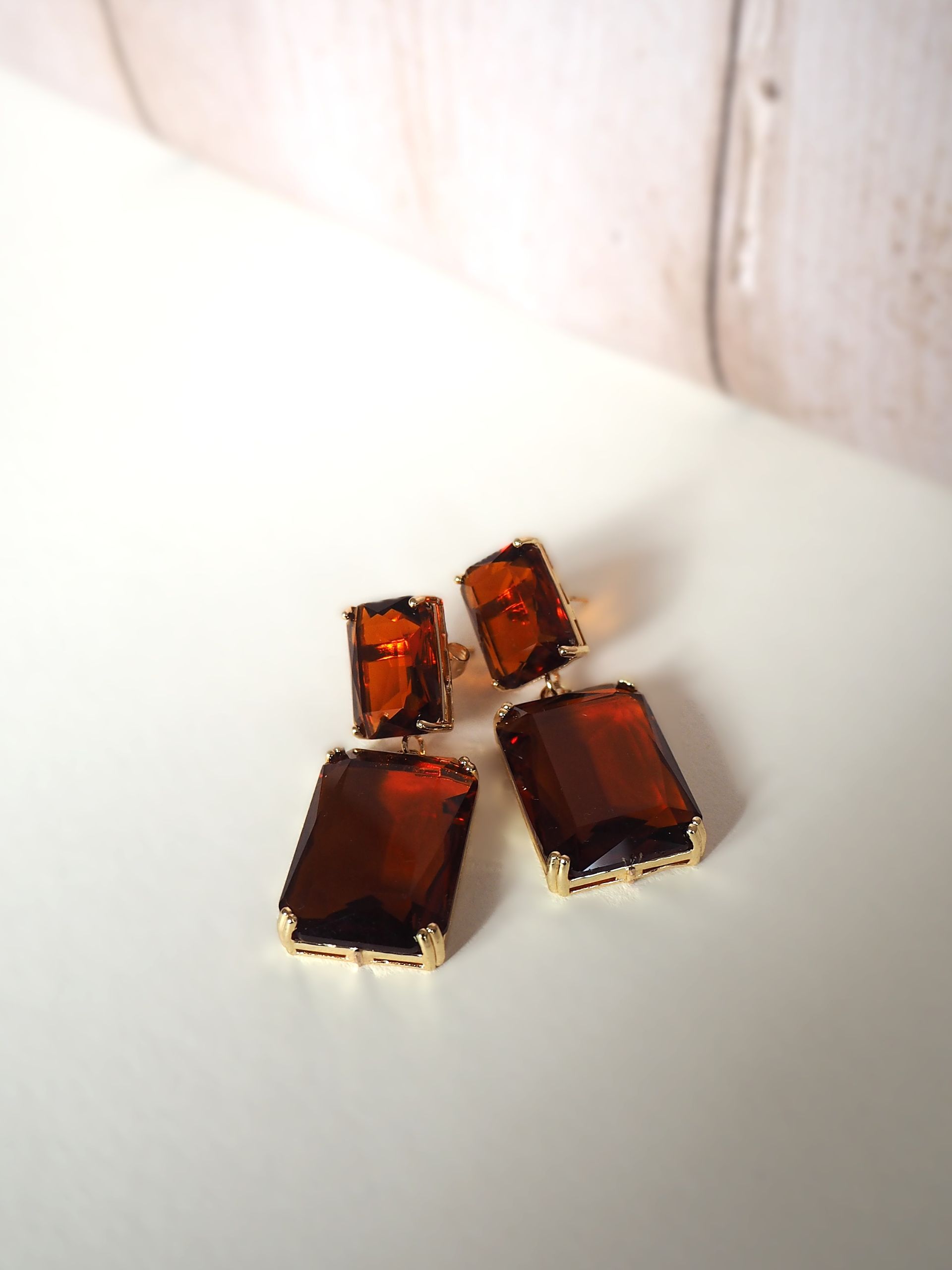 Brass stekers met kristal